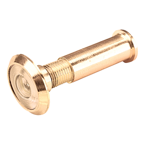 Prime-Line 1/2 in. Bore 180-Degree Solid Brass, Bright Brass Finish, Door Viewer Single Pack U 9892